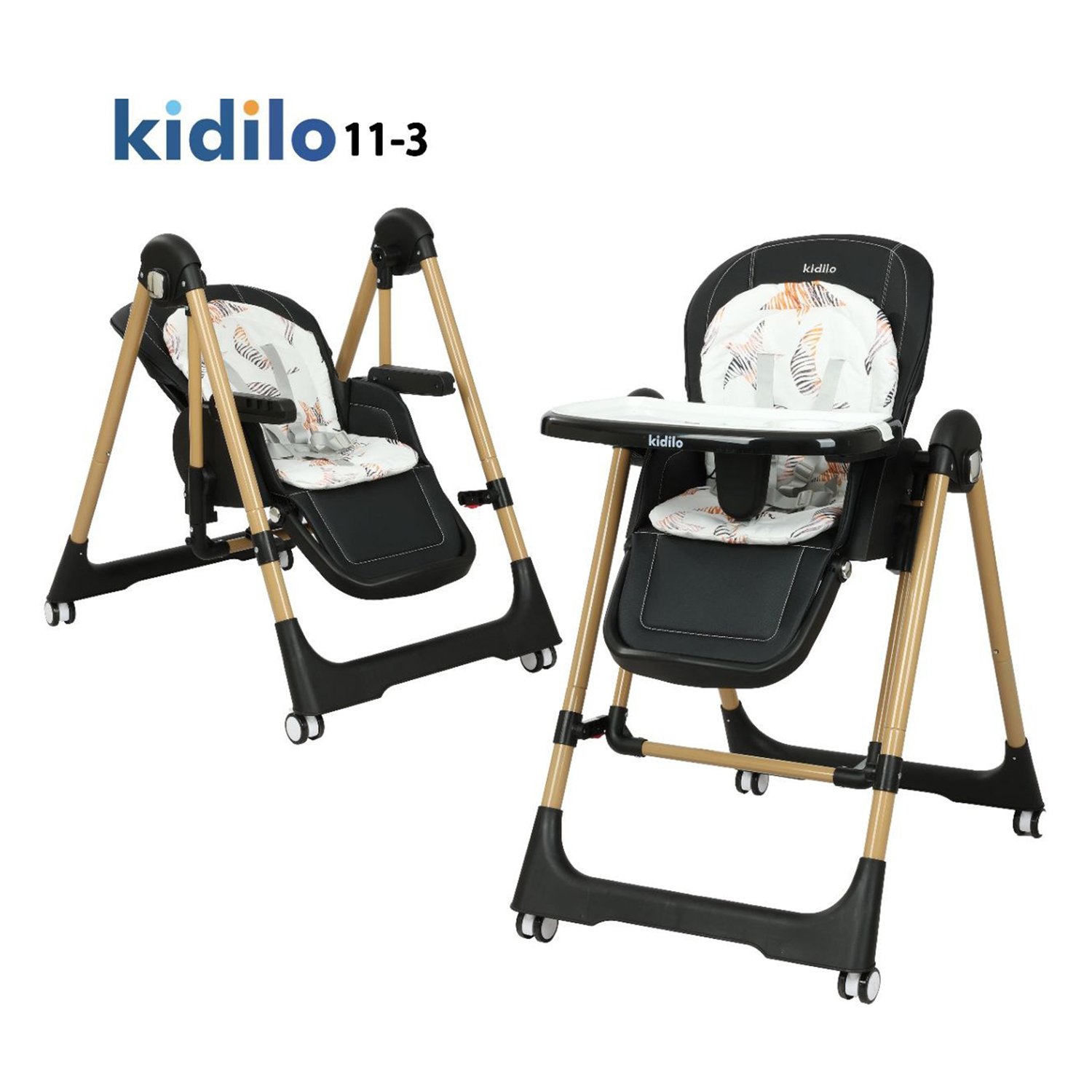 chaise haute kidilo 2in1 - الصورة 2