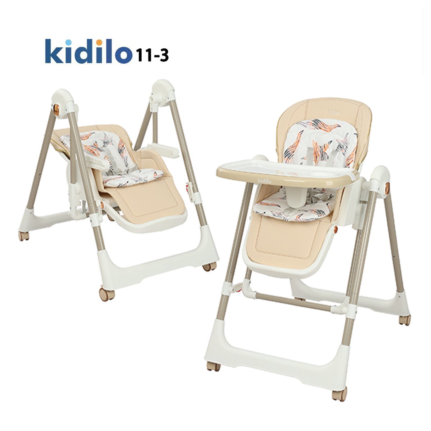 chaise haute kidilo 2in1 - الصورة 3