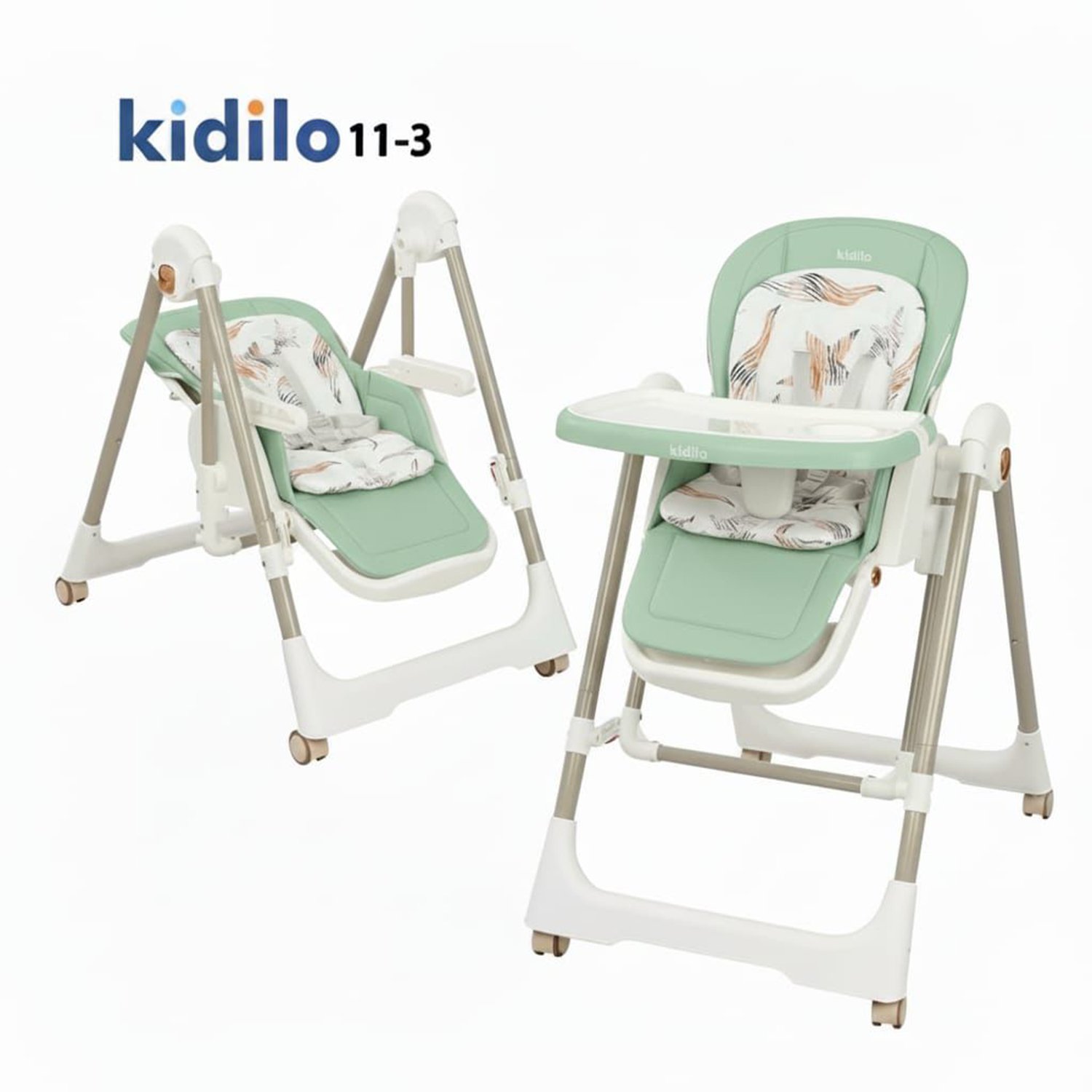 chaise haute kidilo 2in1